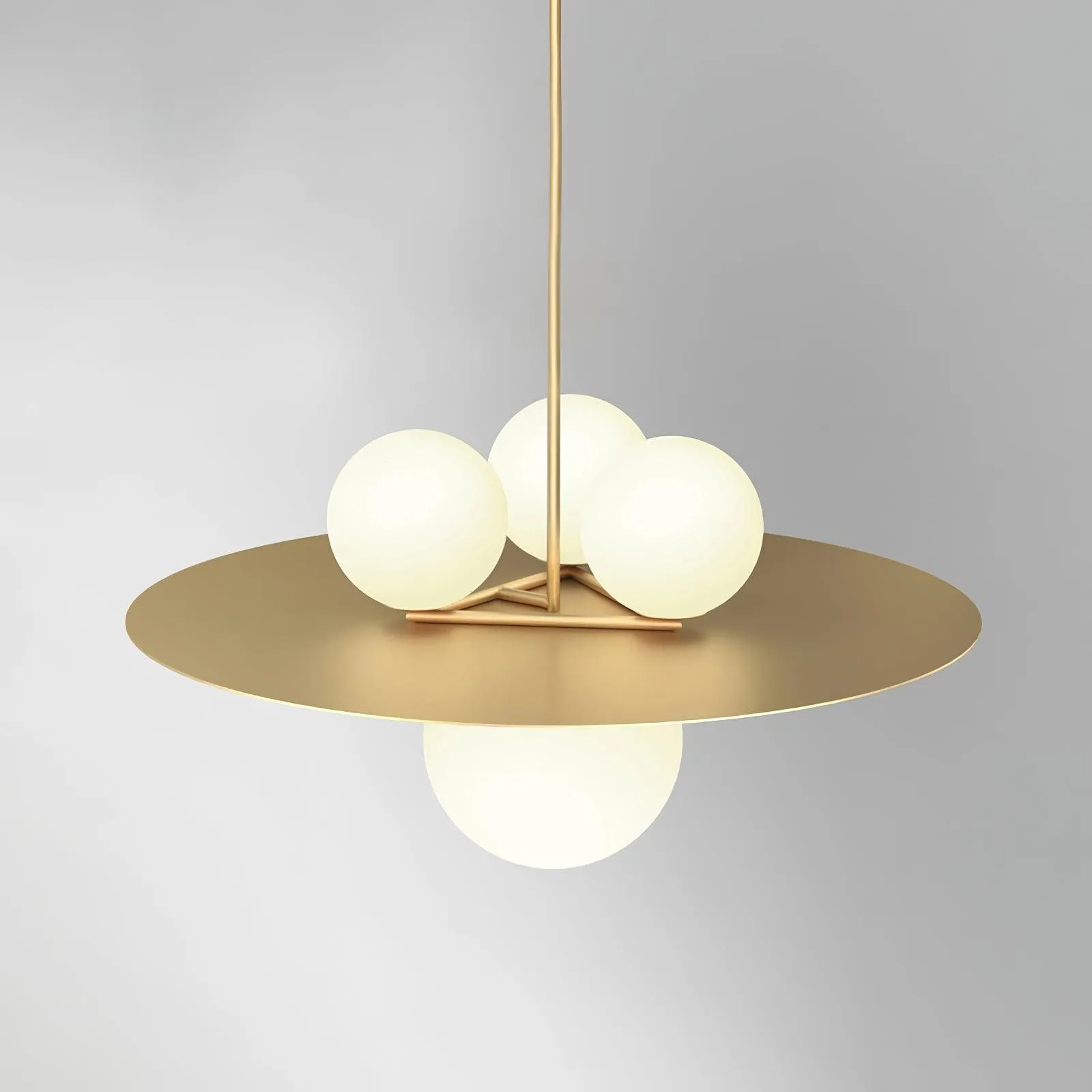 Metal Disc With Ball Pendant Light KL217