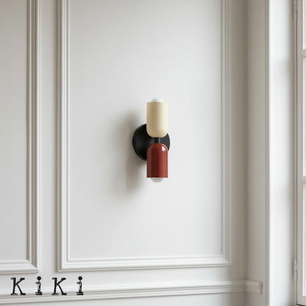 Metal Up Down Wall Sconce - Contemporary Colorful Wall Light for Hallway and Office