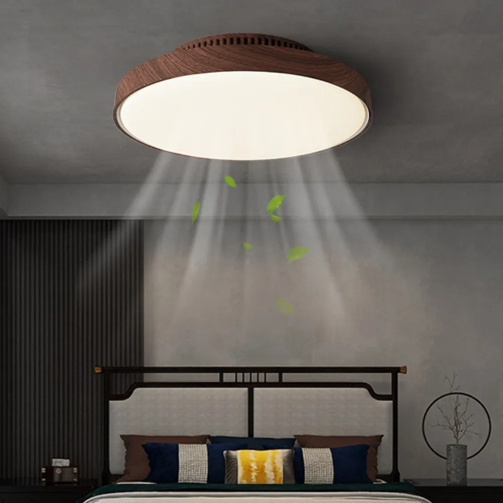 Silent Bladeless LED Ceiling Fan Light with Remote Control KL933