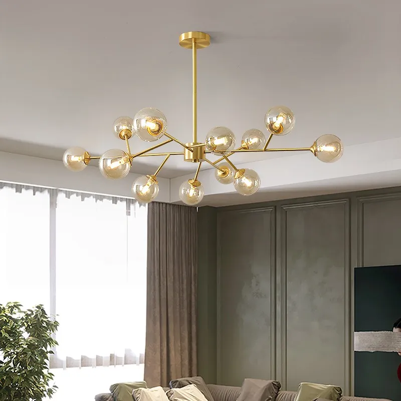 Golden And White Hanging Lamp