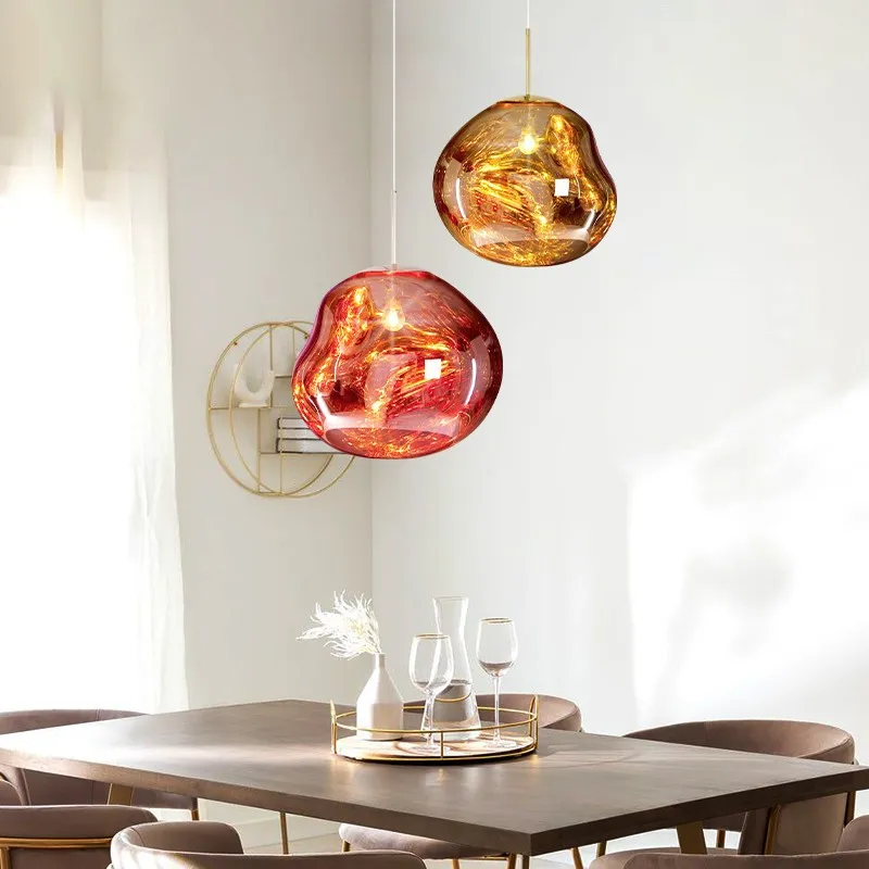 Modern Melt Pendant Light - Fluid Shape Acrylic Pendant Light for Kitchen