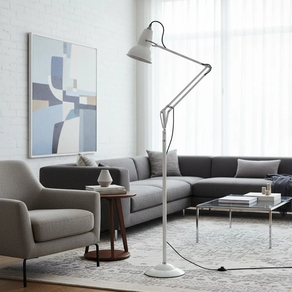 Modryx Modern Adjustable Floor Light - Swing Arm Floor Lamp for Reading Use KL2114