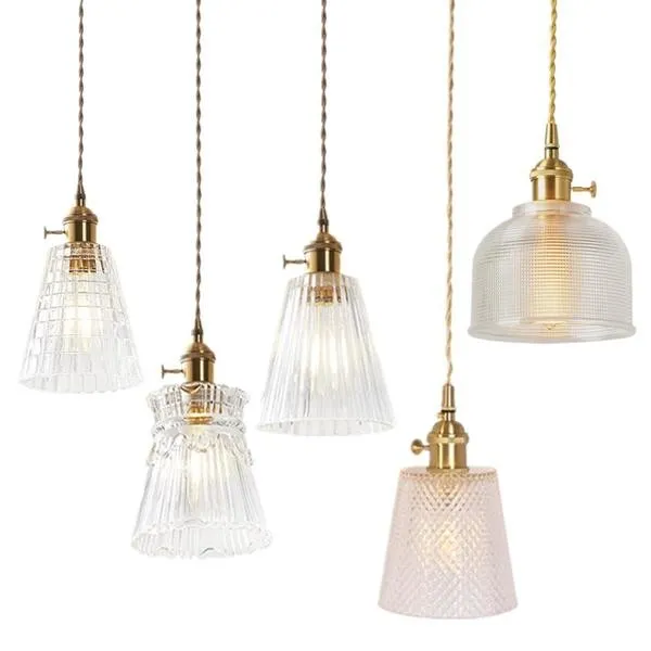 Clear glass pendant lights series