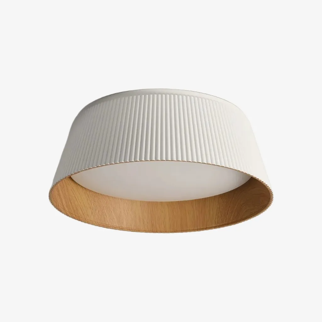 Ribravo Modern Ribbed Textured Shade Ceiling Lamp - Modern Minimalist Lamp for Living Room KL2309