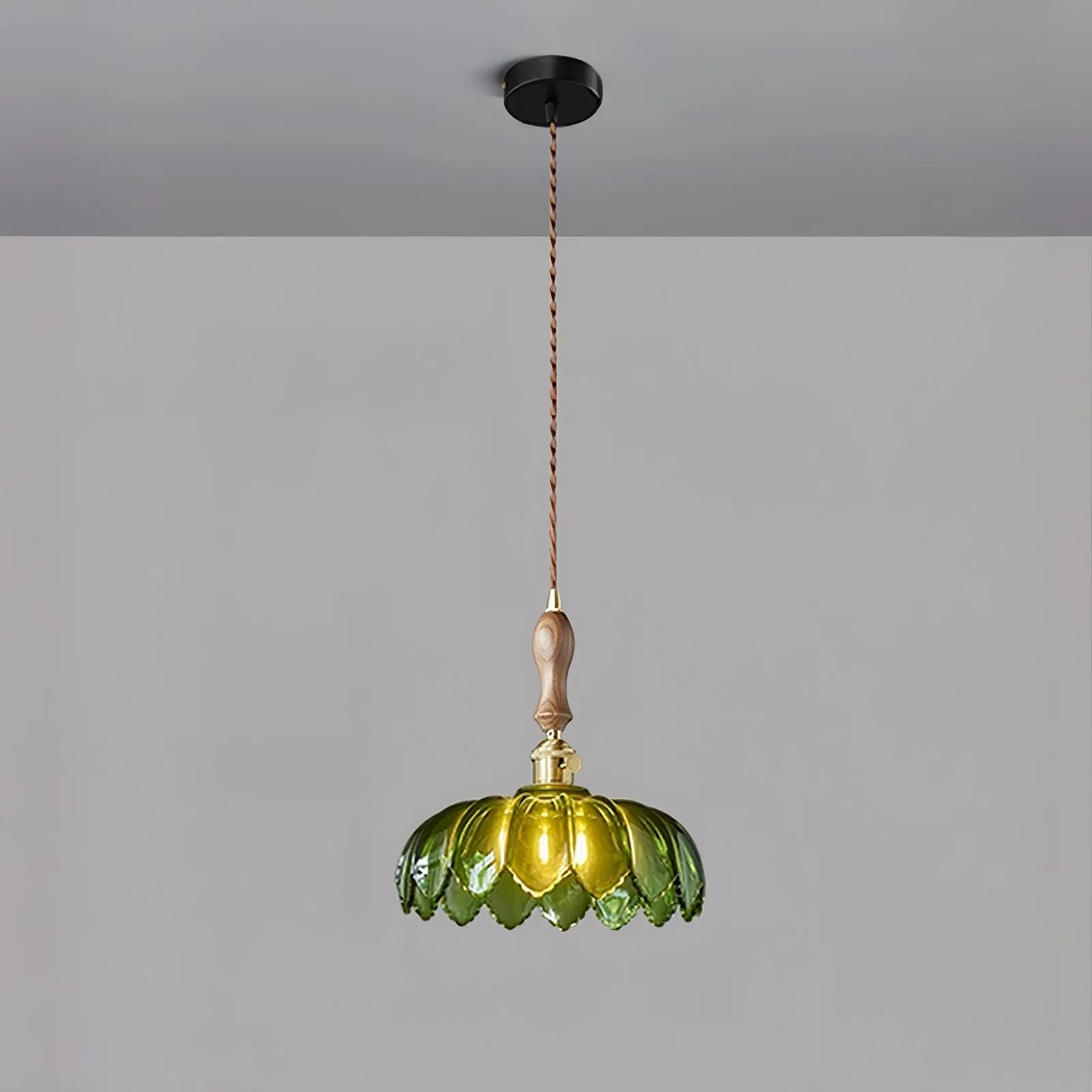 Retro Petal Green Pendant Lamp KL452