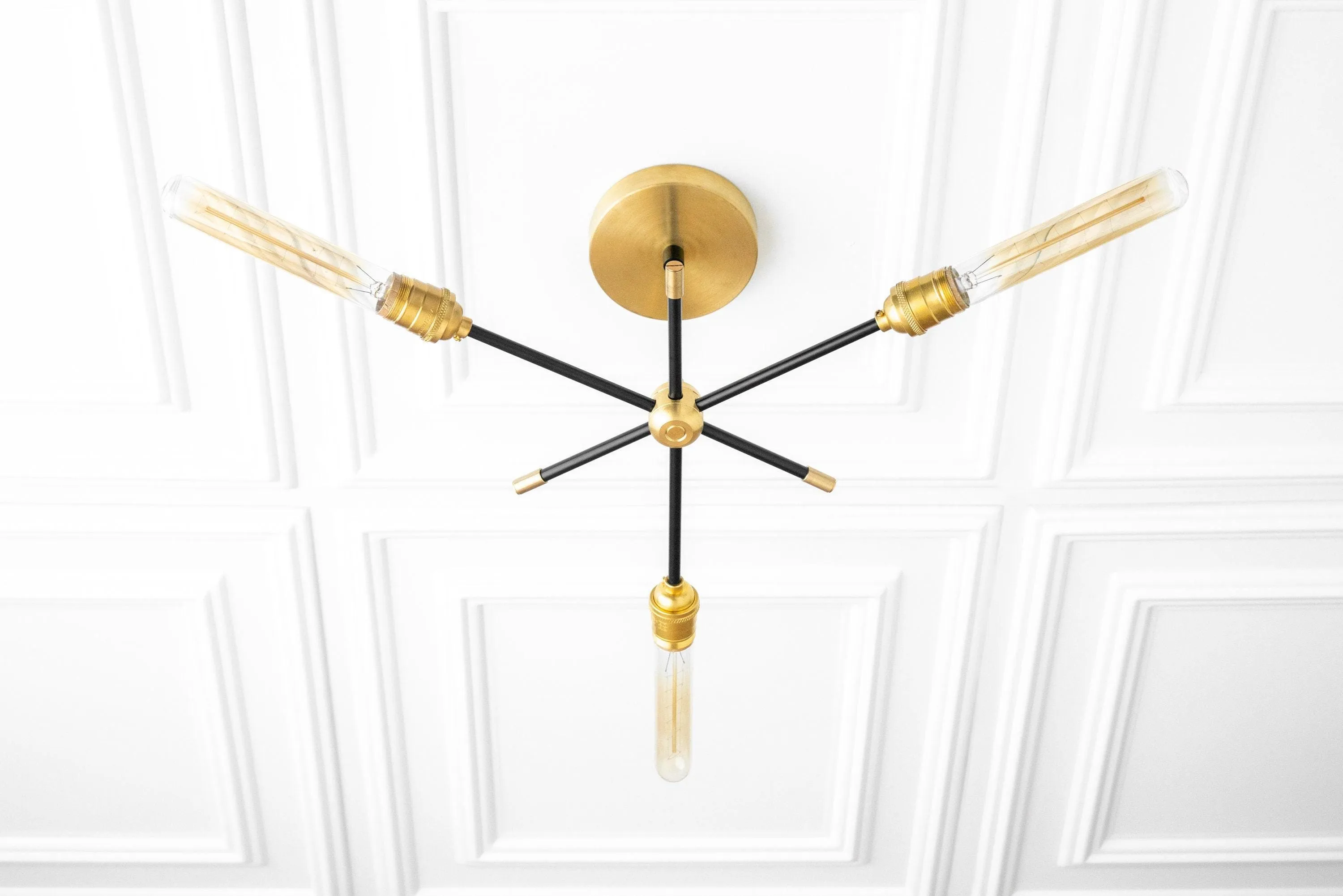 Mobilux Line Industrial Chandelier - Modern Ceiling Light Fixture for Home KL1411