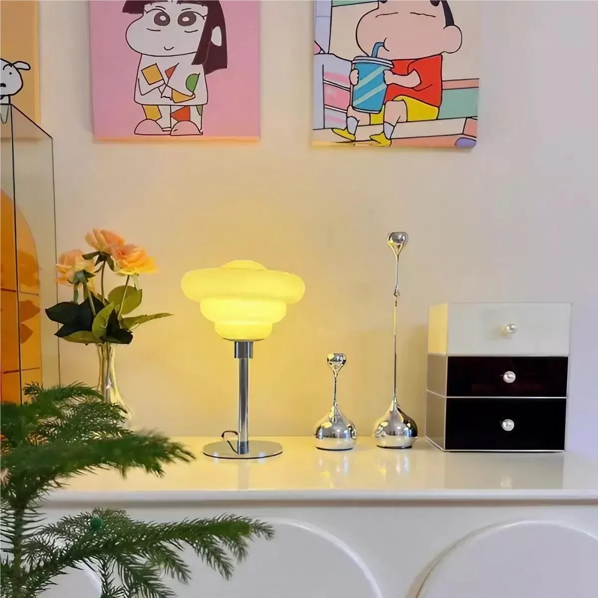Nordic Minimalist Design Glass Table Lamp KL41