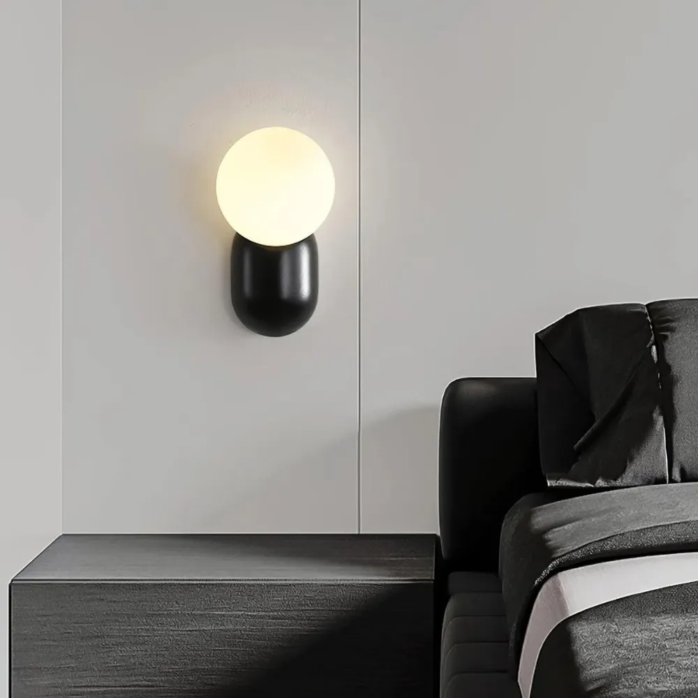 Luma Nordic Glass Orb Wall Light D784