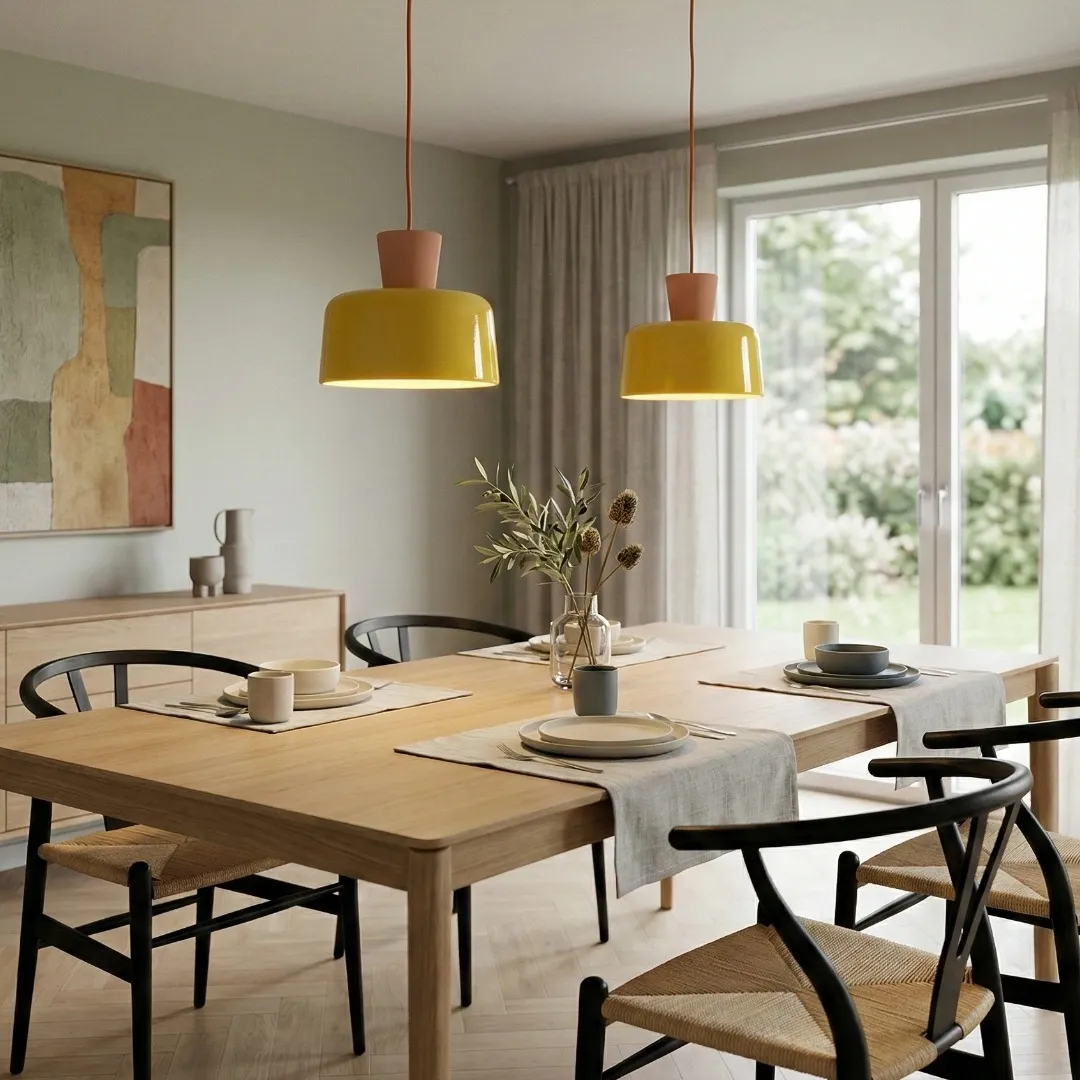 Chromara Bowl Pendant Light - Elegant Retro Colorful Pendant Light for Kitchen KL2311