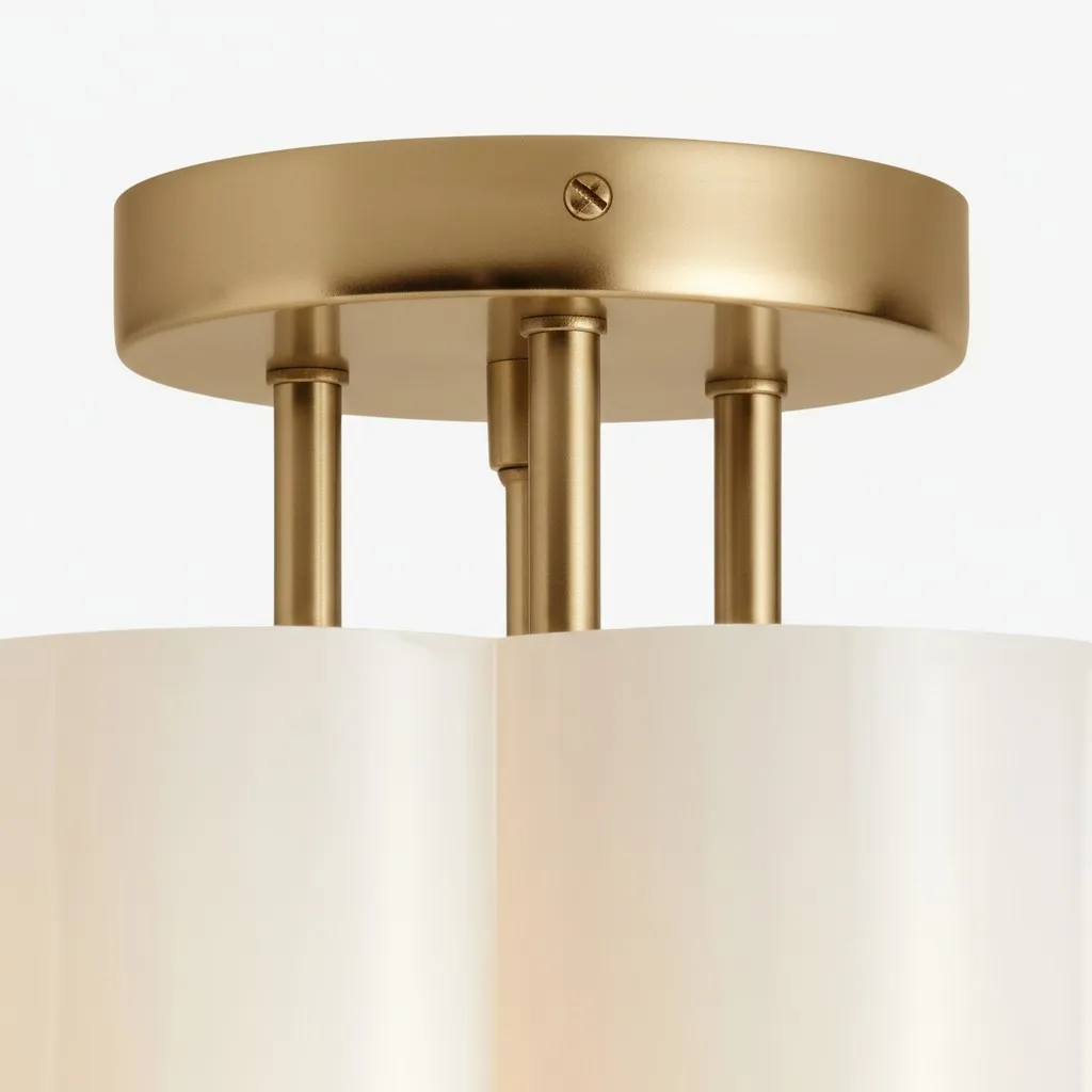 Enoravelo Textured Glass Ceiling Light - Cozy Home Lighting for Indoor Spaces KL2207