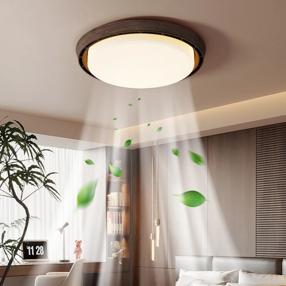 Modern Circular LED Bladeless Ceiling Fan with Light KL935