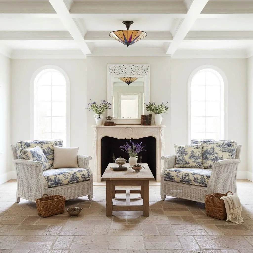 TF Dark Star Design Stained Glass Ceiling Light - Versatile Lighting for Living Room KL1989