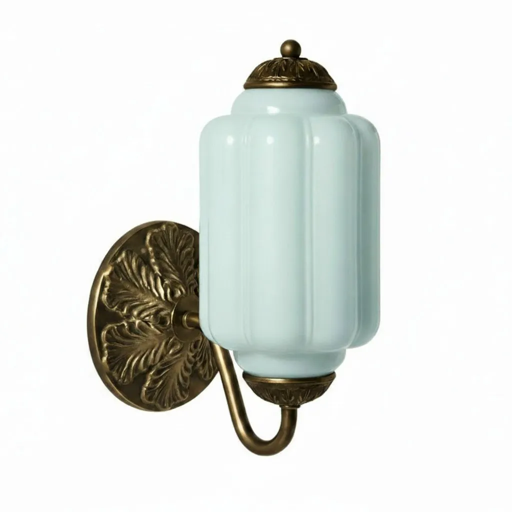 Vintage Glass Candlestick Eloise Wall Sconce KL740