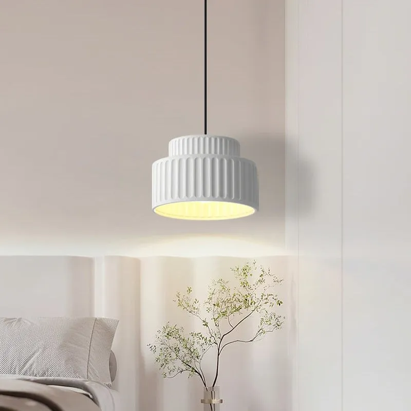 Nordic Cream Style Resin Bowl Pendant Light KL160