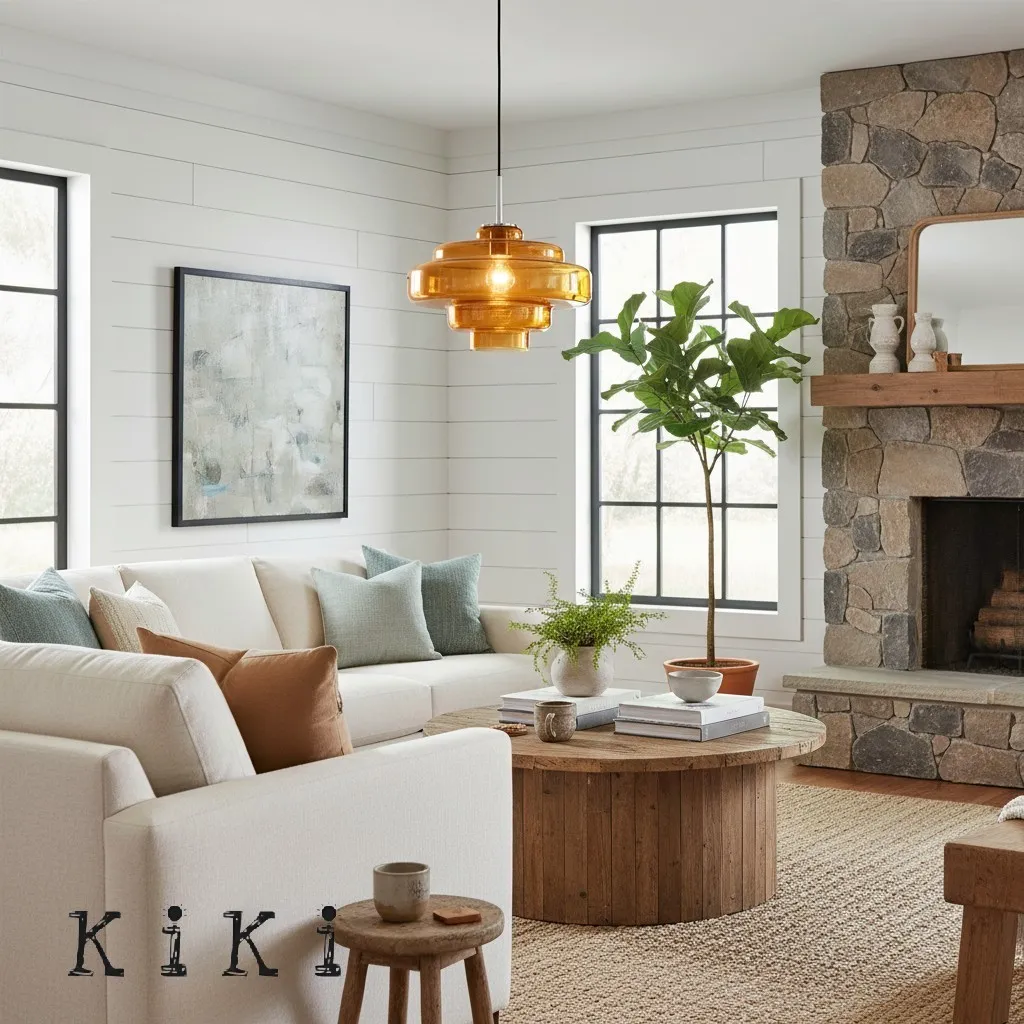 Modern Bauhaus Elegant Glass Effect Pendant Light KL1100