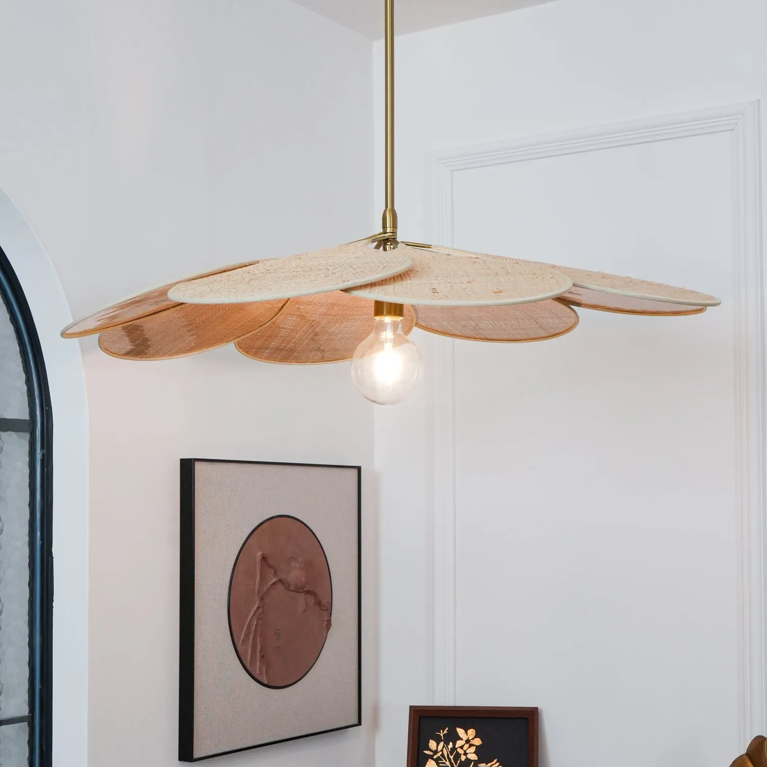 Petals Bloom Rattan Pendant Lamp KL574