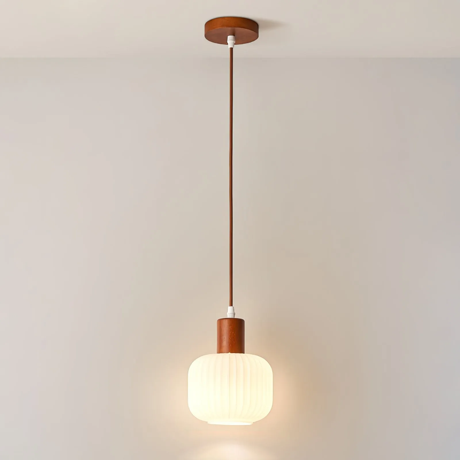 Mid Century Modern Glass Pot Pendant Lamp For Kitchen Island KL617