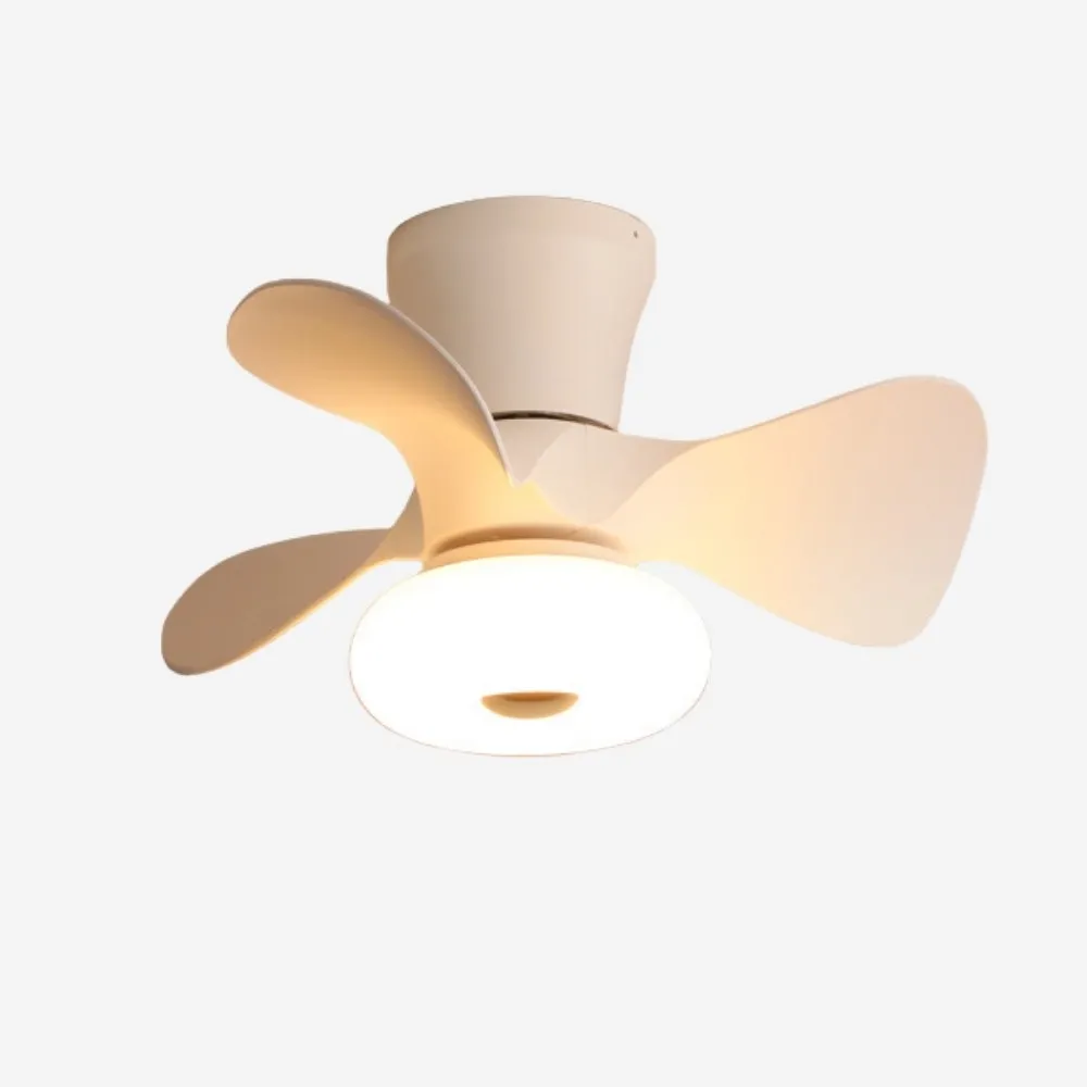 Cream Style Ultra Quiet Led Ceiling Fan For Bedroom KL948
