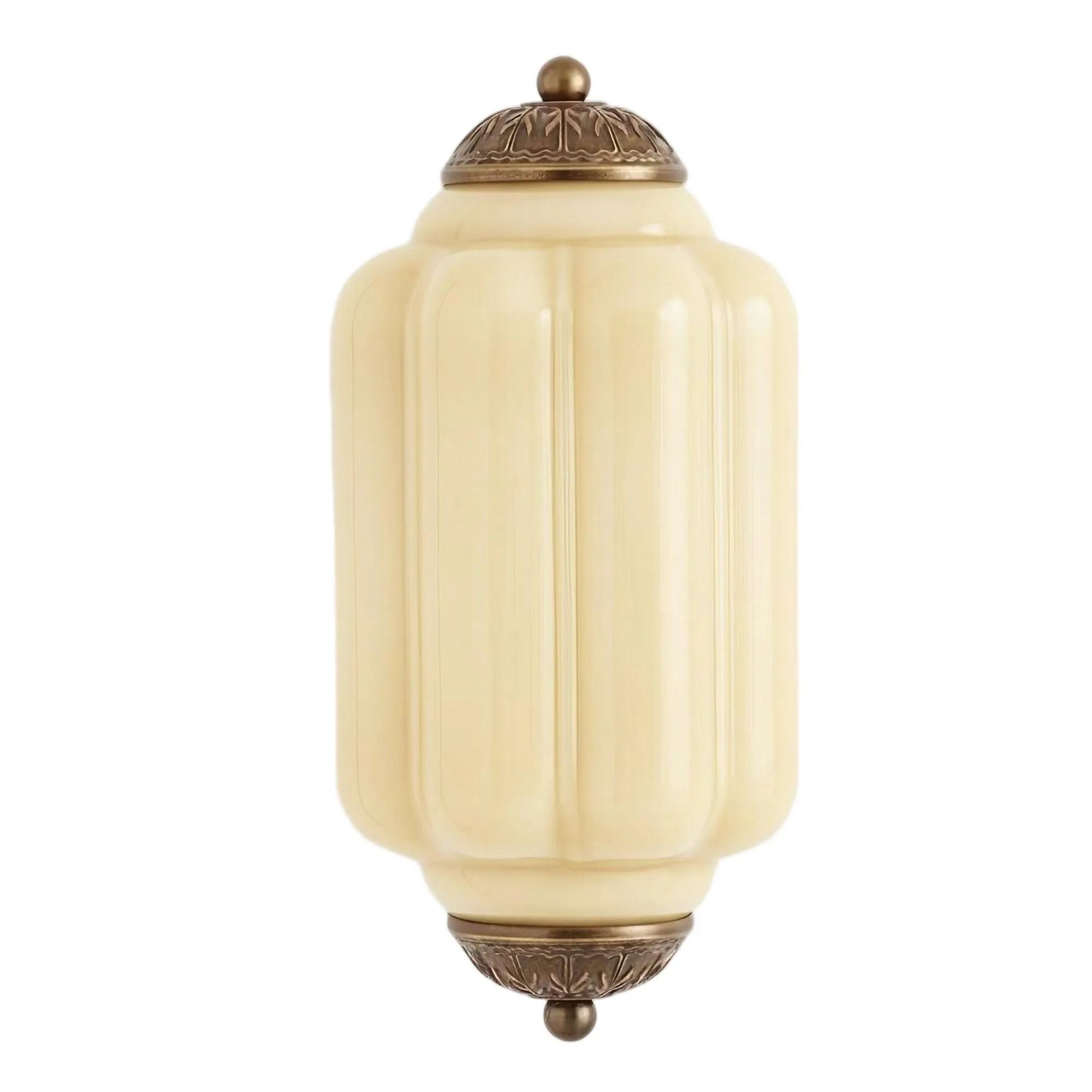 Eloise Long Pumpkin Retro Glass Recessed Wall Lamp KL857