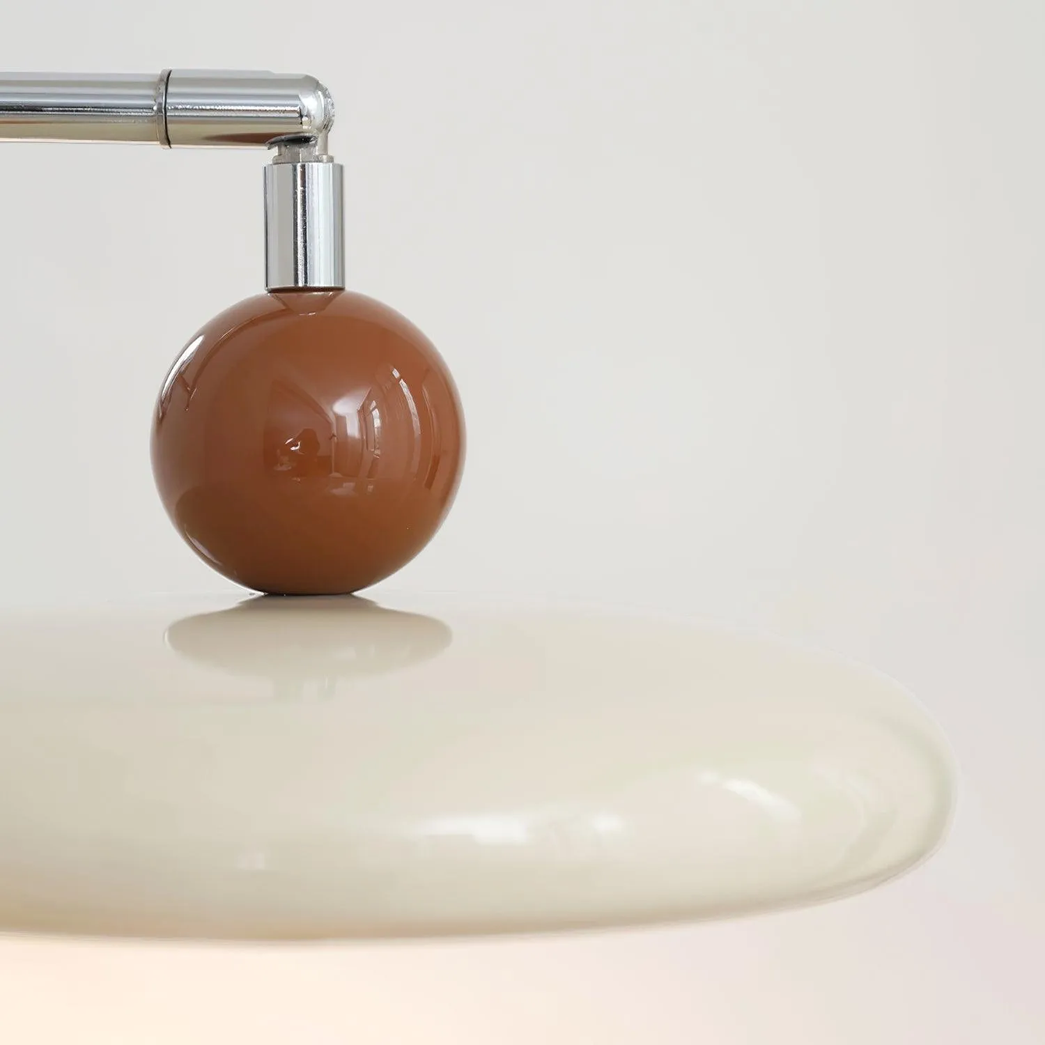 Cream Style Adjustable Swing Arm Disc Reading Wall Lamp KL458