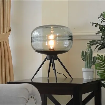 Lacquered Glass Table Lamp