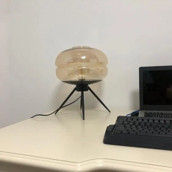 Lacquered Glass Table Lamp