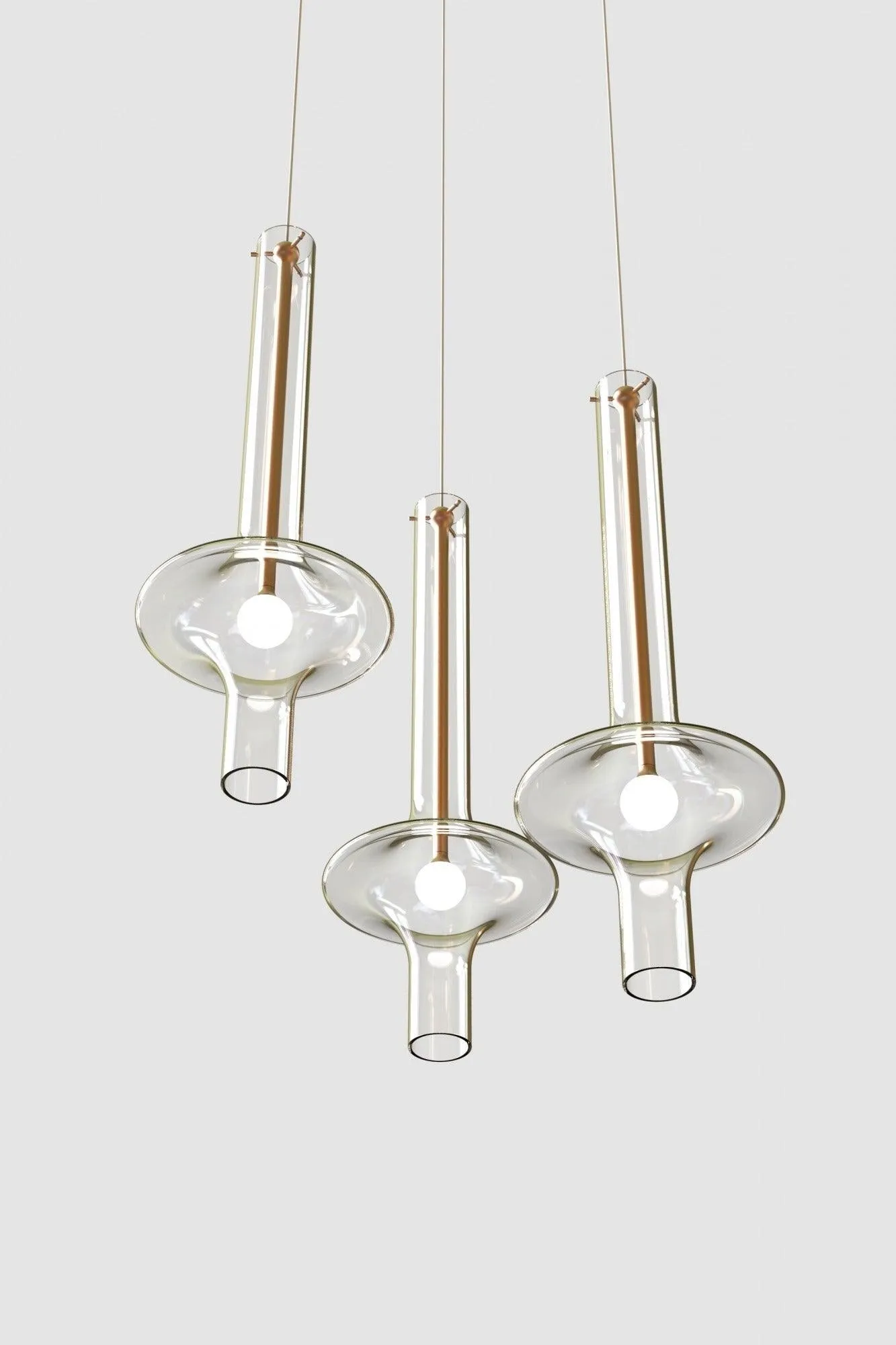 Modern Creative Glass Tube Pendant Lamp KL762