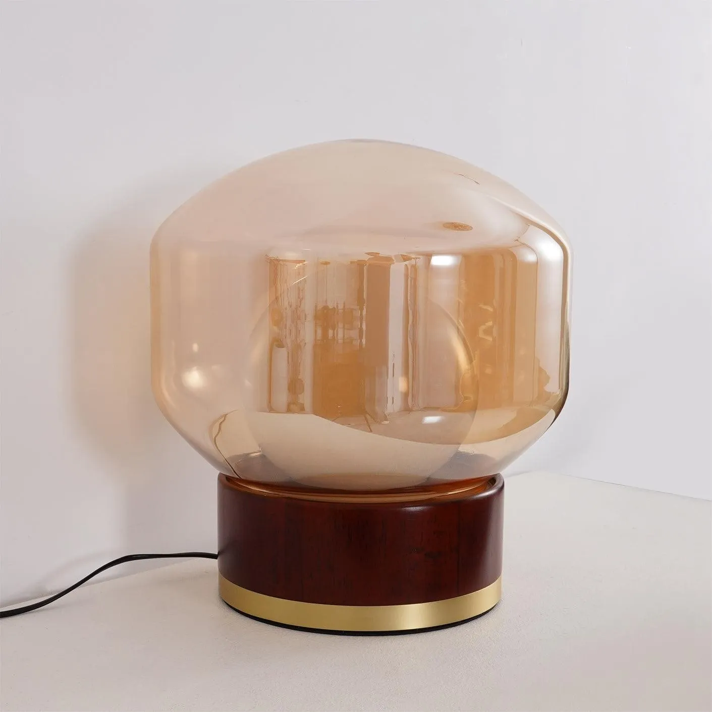 Simple Creative Wood Orb Table Lamp KL615