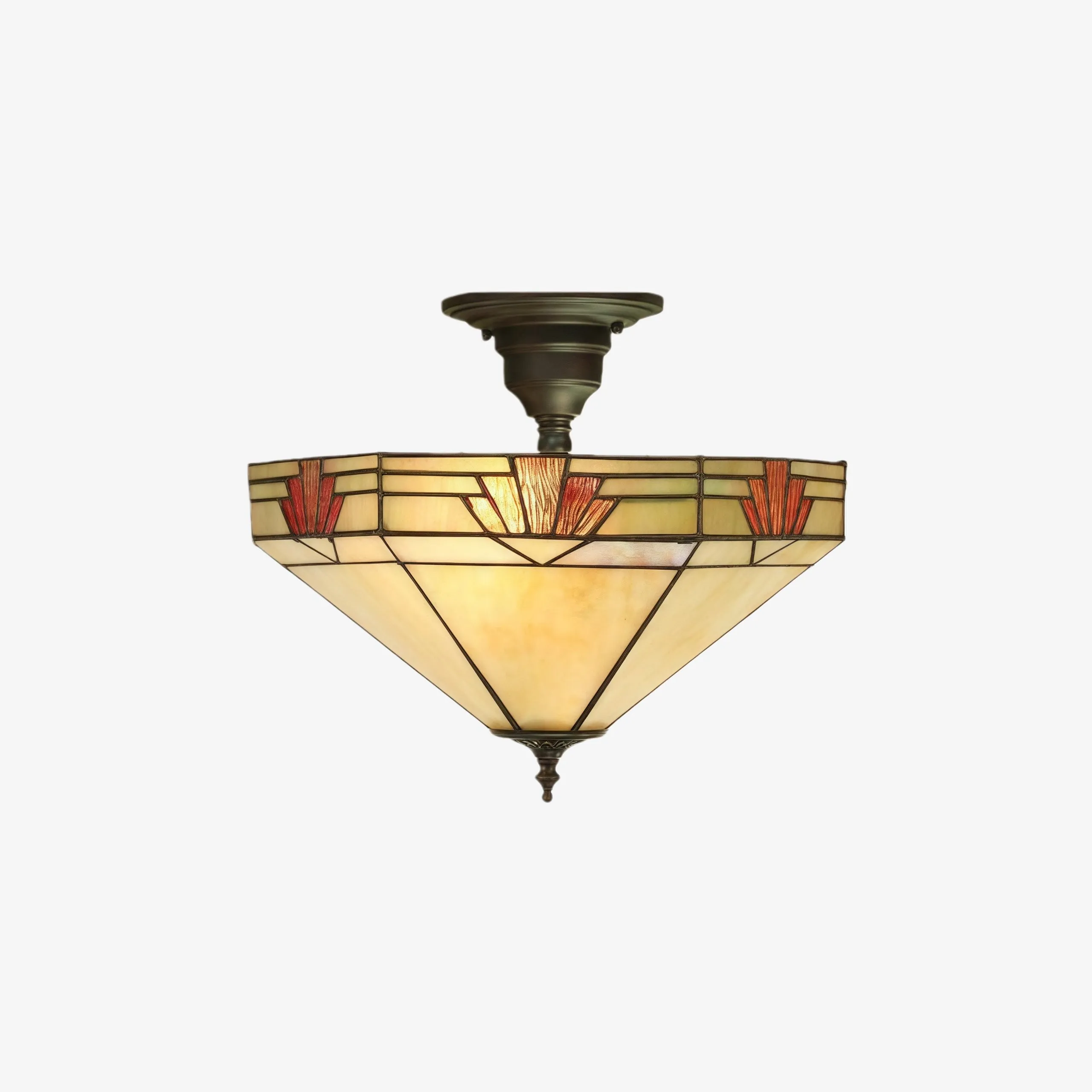 TF Nevada Glass Ceiling Light - Classic Artisan Stylish Lighting for Indoor Spaces KL1769