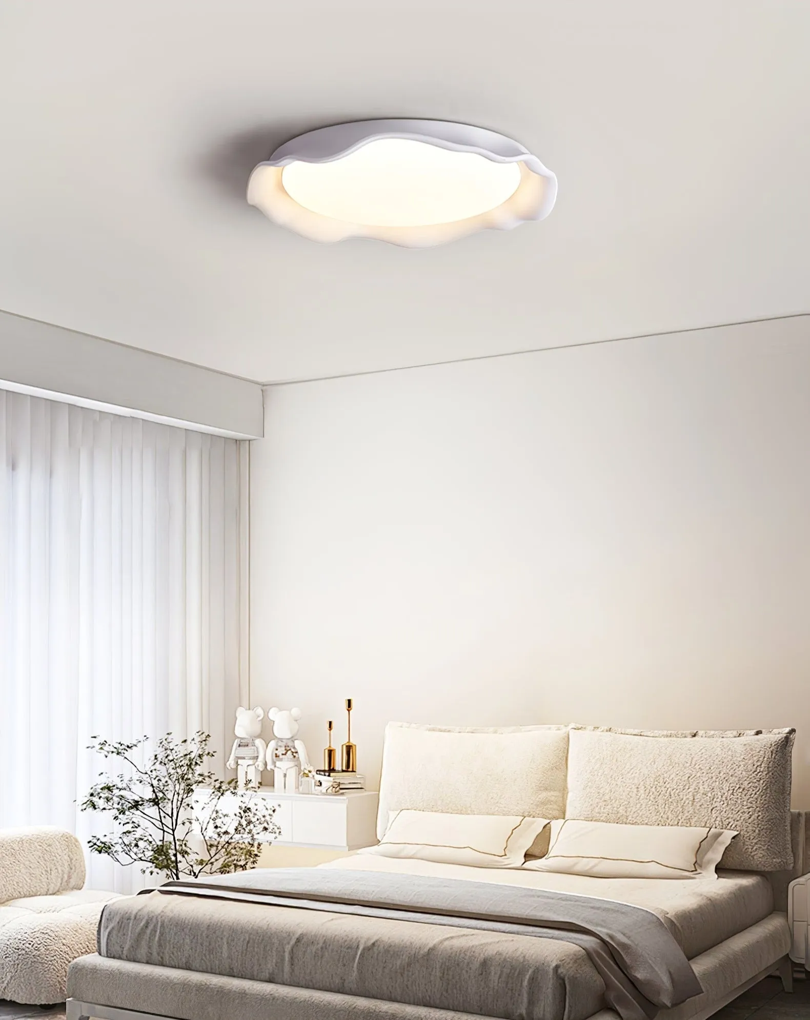 Aera Microcement Ceiling Light D380