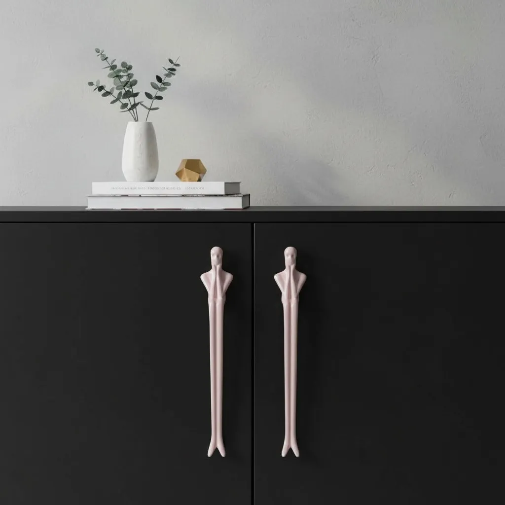 Verlitho Artistic Sculptural Lines Drawer Handle - Nordic Contemporary Design Interior Decor KL2350