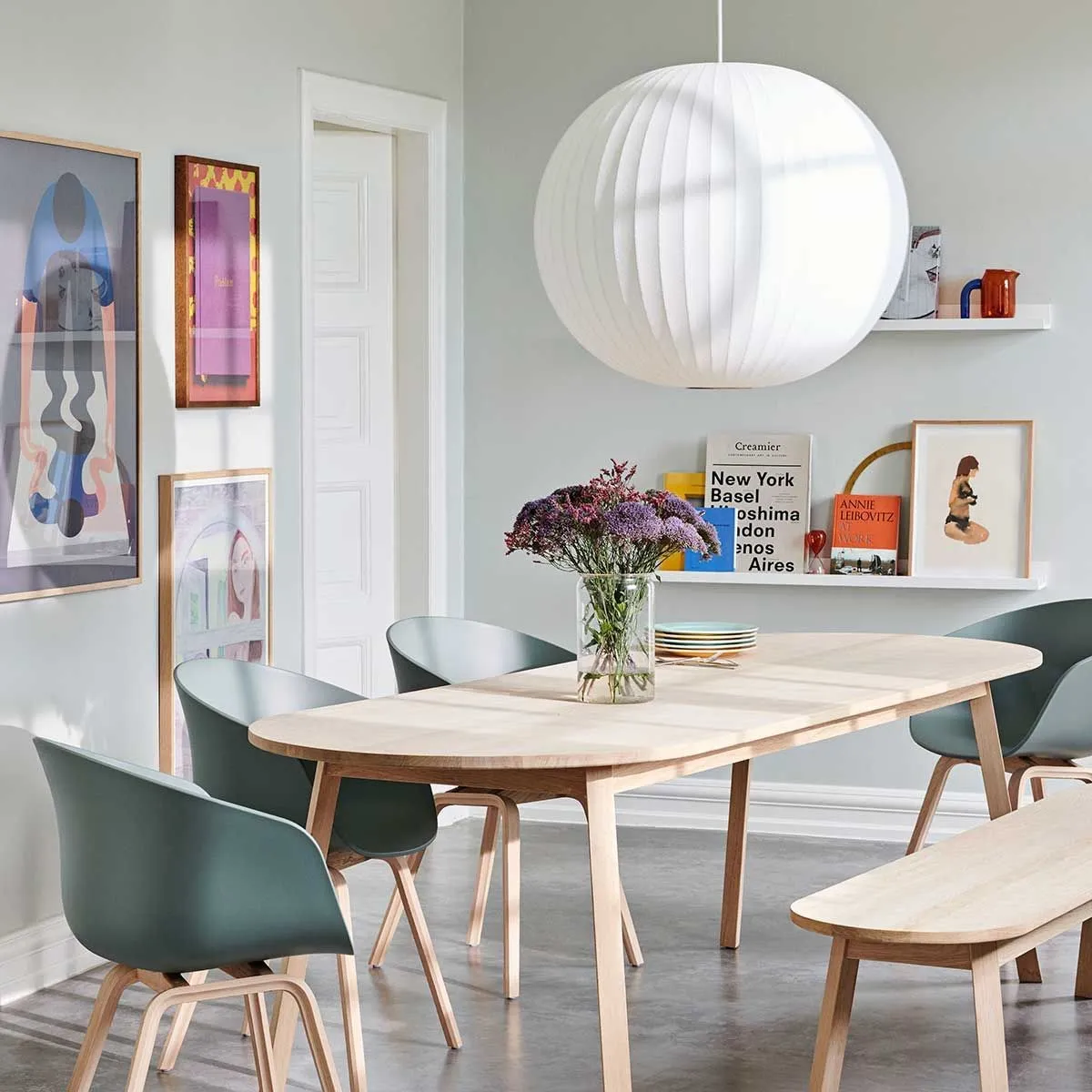 Lightweight Nelson Bubble Pendant Light - Modern Silk Pendant Light for Office or Lounge