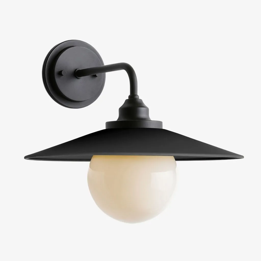 Cordax Utility-Inspired Wall Sconce - Metal and Glass for Indoor Outdoor Decor KL2030