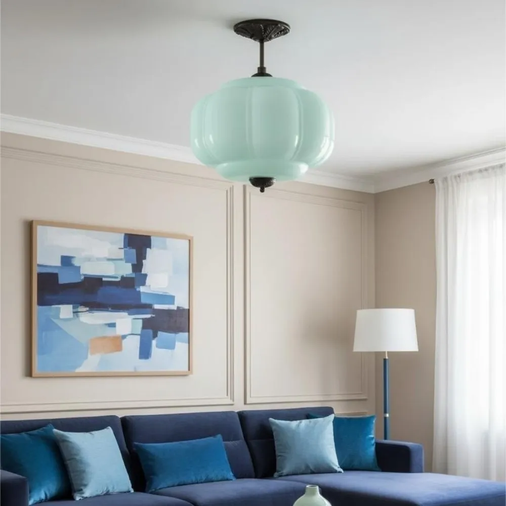 Retro Glass Eloise Pendant Light For Kitchen Island KL801