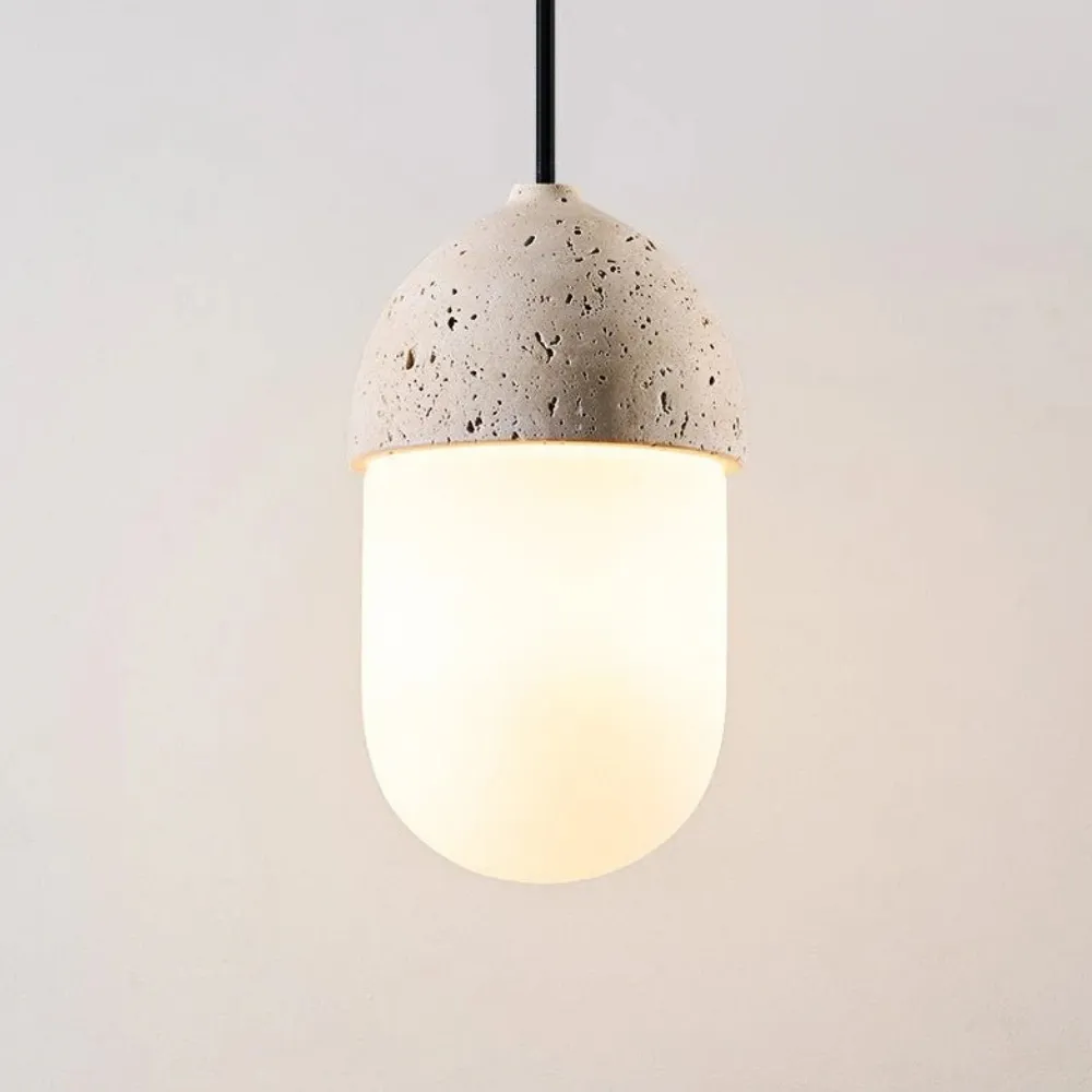 Orbaltis Modern Orb Cluster Pendant Light - Natural Stone Glass Hanging Lamp for Kitchen KL2248