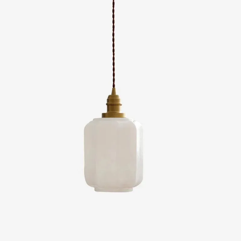 Glassora Creative Glass Lantern Pendant Lamp - Stylish Hanging Light for Kitchen or Bedroom KL2211