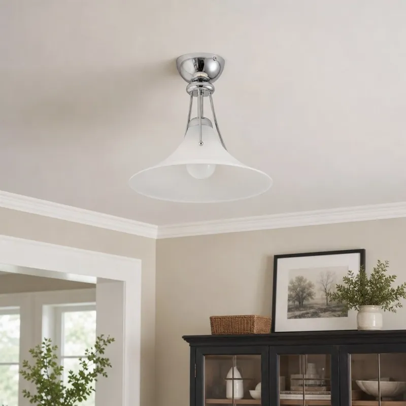 Kallera Magnolia Ceiling Light - Gradient Design Lampshade for Bedroom and Hallway A77