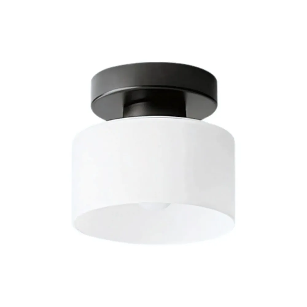 Moriglaze Glass Cylinder Ceiling Light - Sleek Sculptural Ceiling Lamp for Bedroom KL883