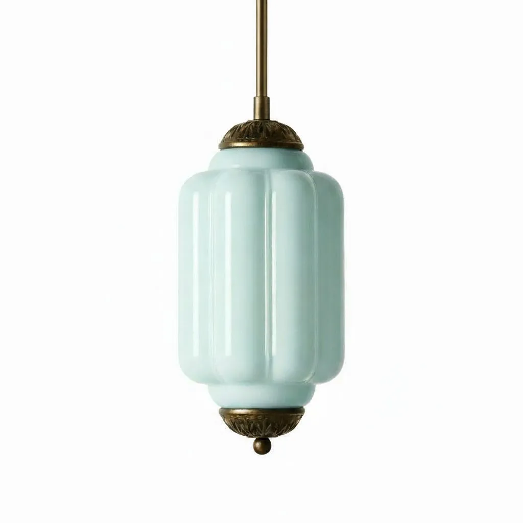 Eloise Simple Glass Irregular Lantern Pendant Lamp KL828