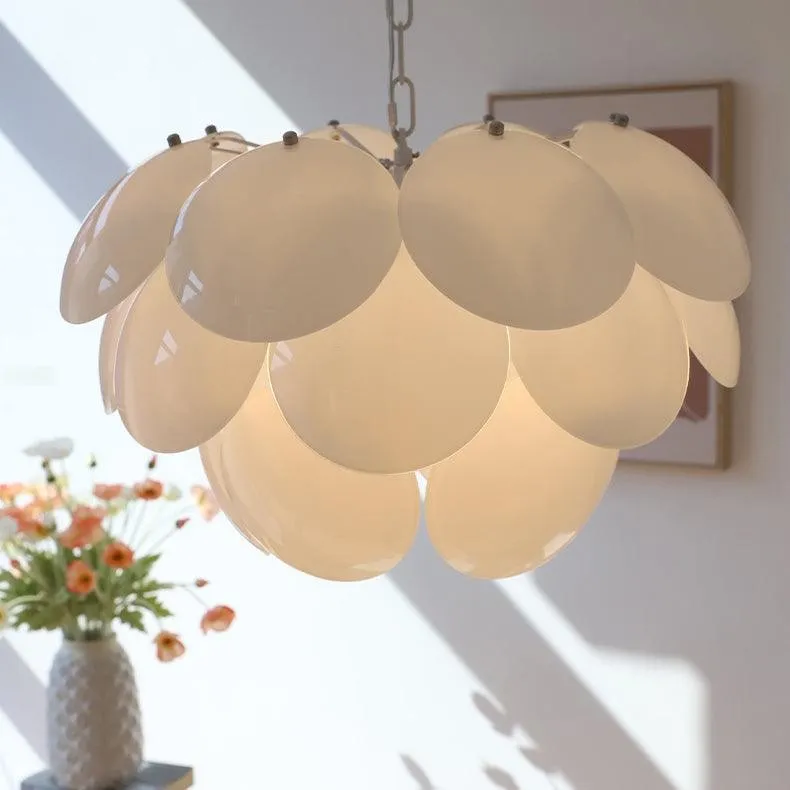 Luxury Fashion Luminous Petal Glass Chandelier KL472