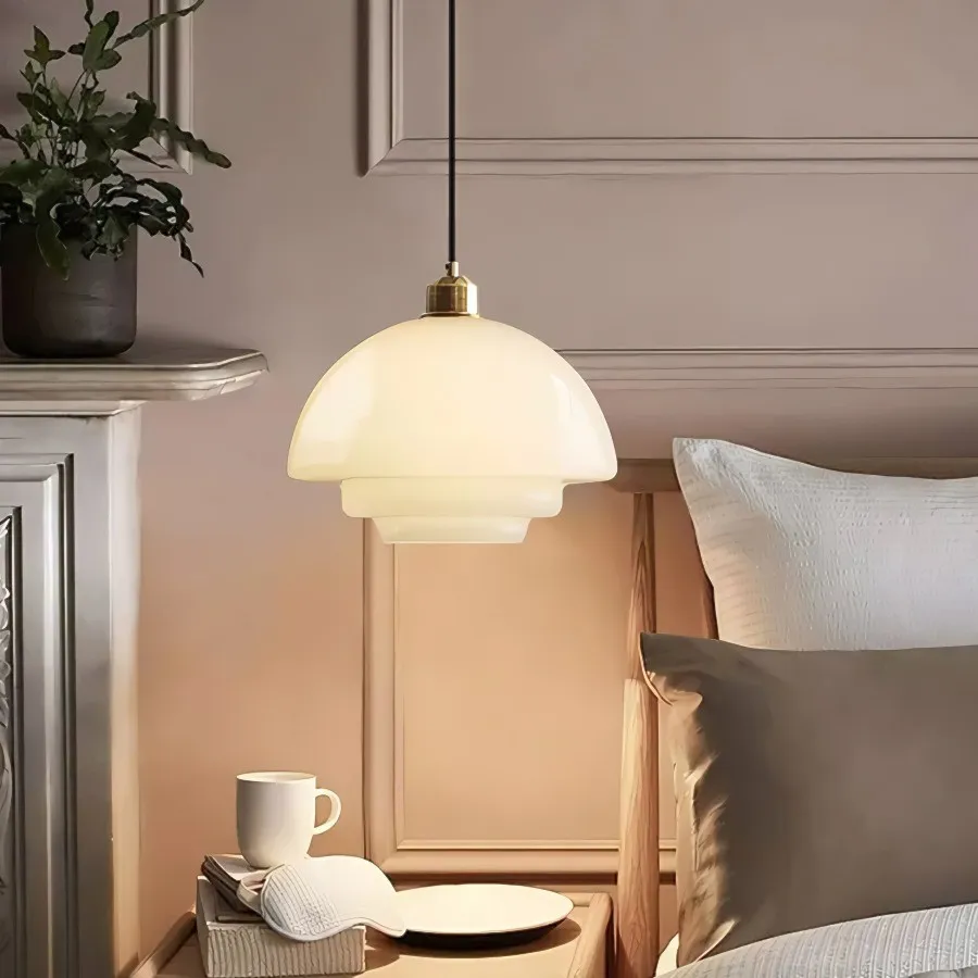 Retro Layer Glass Pendant Light - Hanging Lighting for Home Use KL46