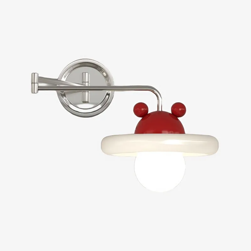 Modern Cream Chrome Swing Arm Wall Light KL162
