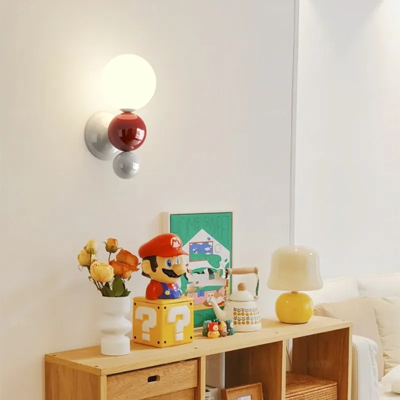 Cream Style Globe Bubble Wall Sconce KL109