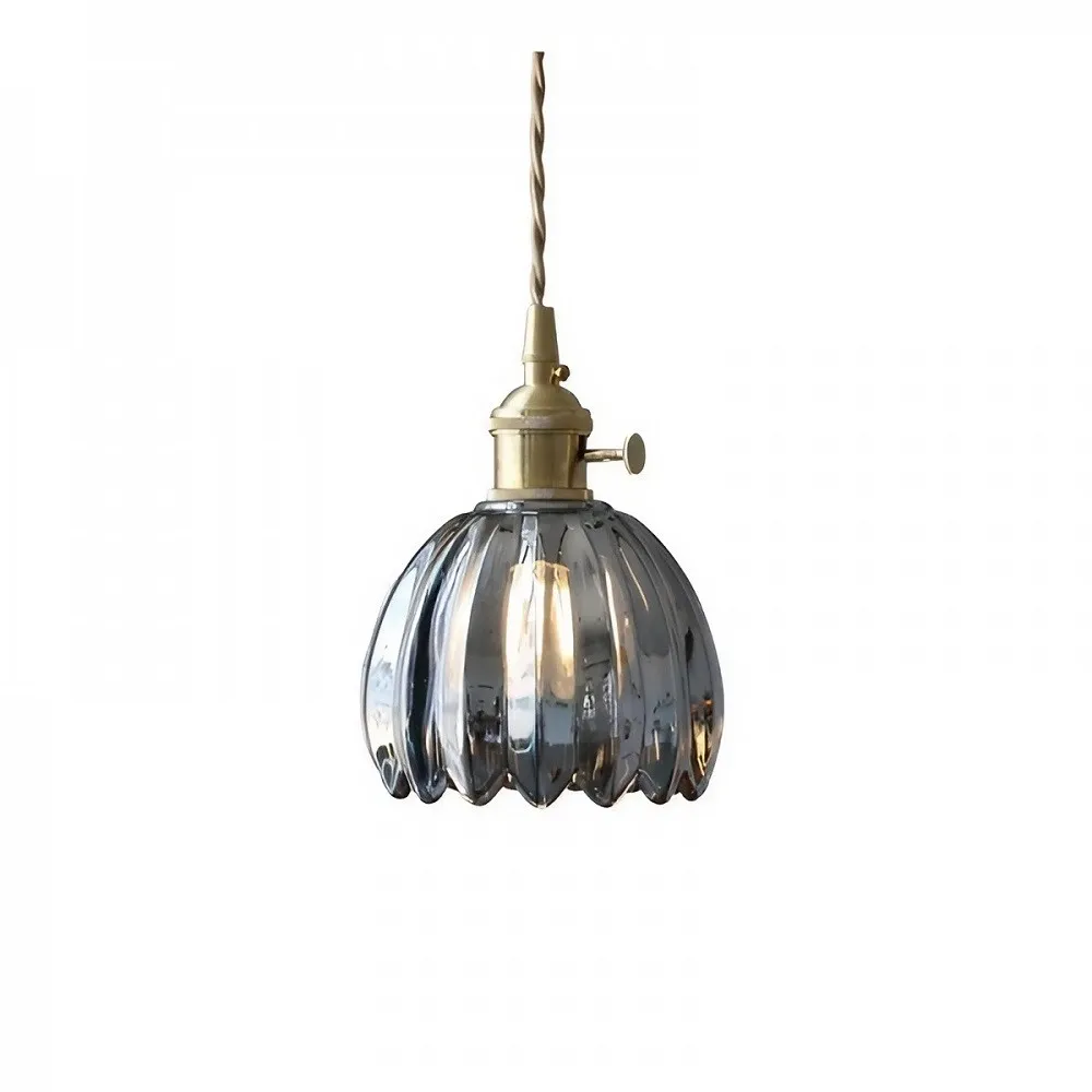 Vintage Glass Flower Pendant Light KL61