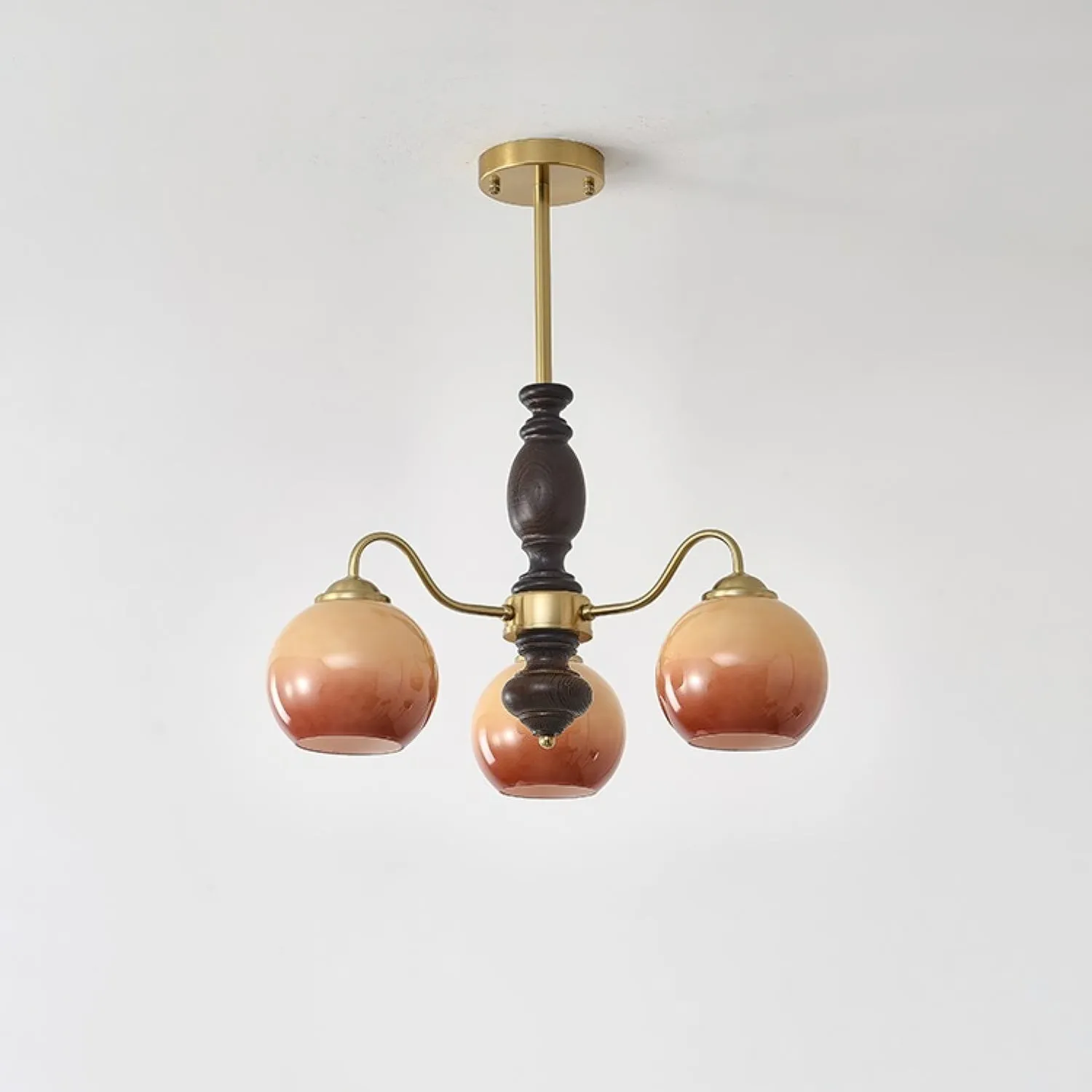 French Medieval Style Caramel Orb Chandelier KL279