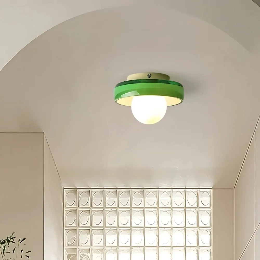 Colorful Glass Disc Orb Wall Ceiling Lamp KL915