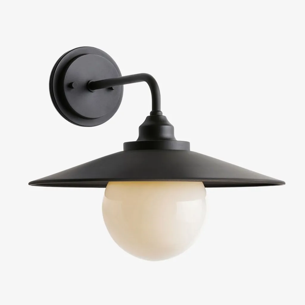Cordax Utility-Inspired Wall Sconce - Metal and Glass for Indoor Outdoor Decor KL2030