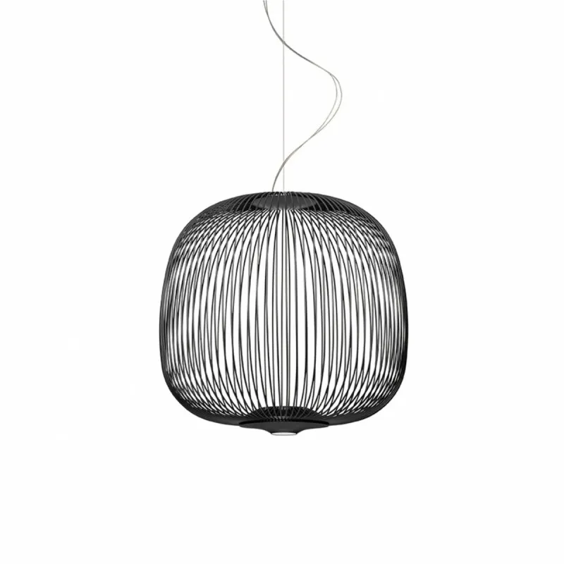 Metal Frame Spokes Pendant Light - Airy Wire Design Lighting for Kitchen Island