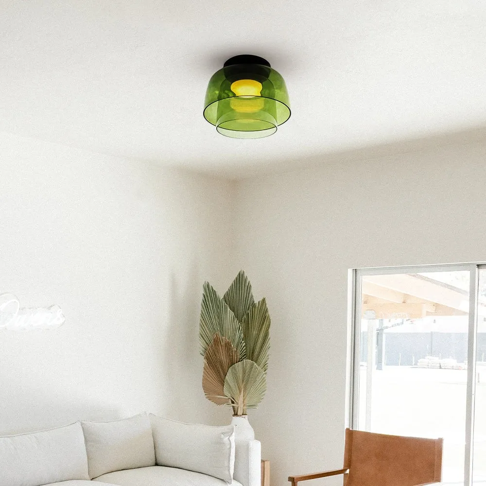 Celestial Morandi Layered Glass Ceiling Light - Scandinavian Ceiling Lamp For Living Room KL2146