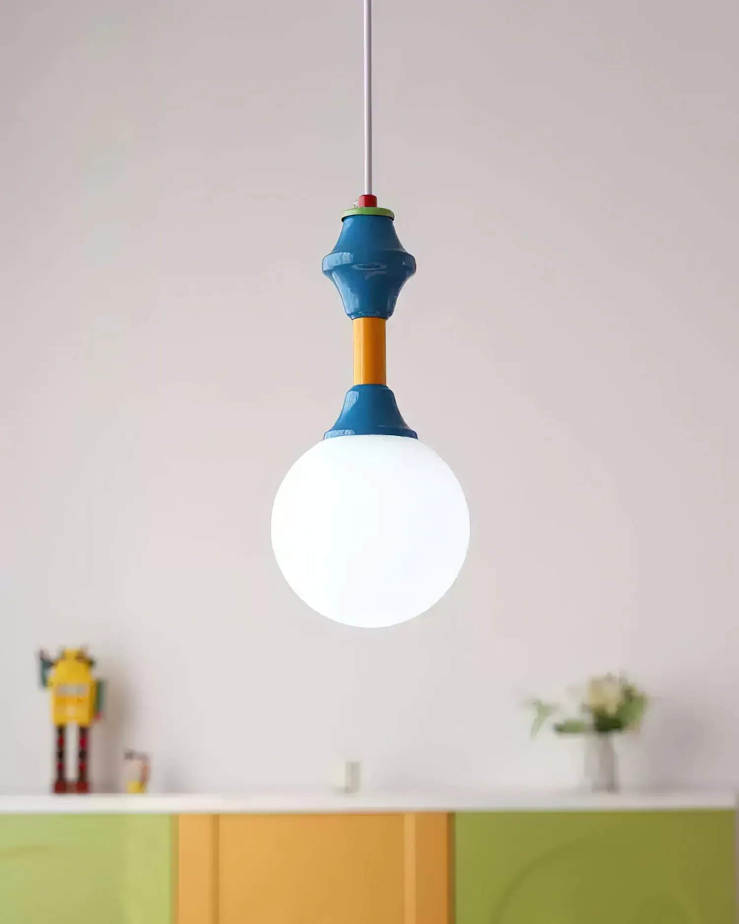 French Blue And White Atmosphere Pendant lamp KL676